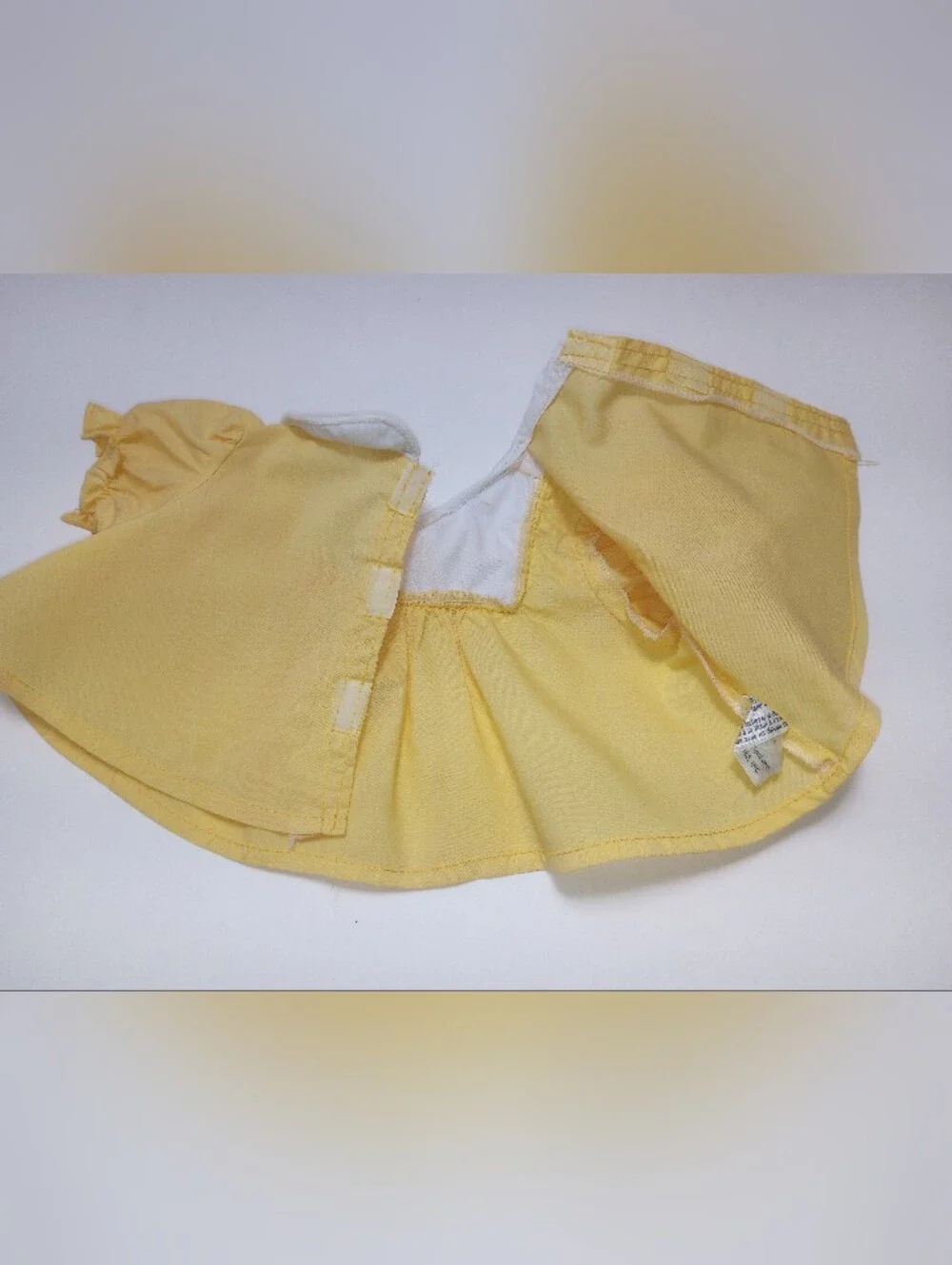 Cabbage Patch Kids Doll Clothes, Yoke Dress & Bloomers Golden Yellow 13H OK CPK